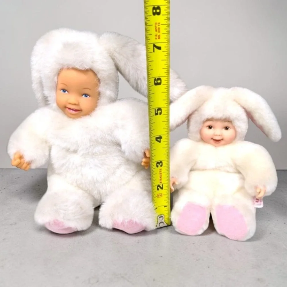 Anne Geddes Baby Bunny Plush Doll‎ Set 9